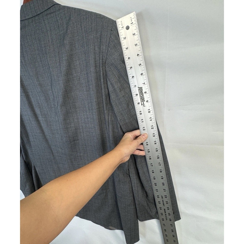 VTG 48L Lauren Ralph Lauren Wool Gray 2-Piece Suit Herringbone 40x28 Classic Fit - Picture 16 of 16